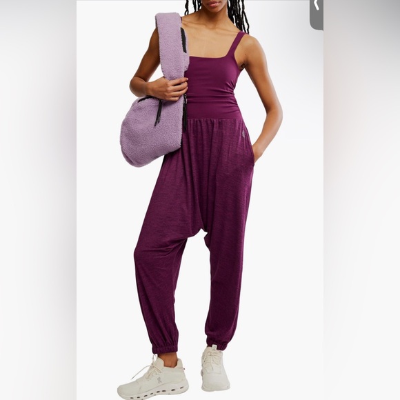 Free People Shiny Happy Tank Jumpsuit